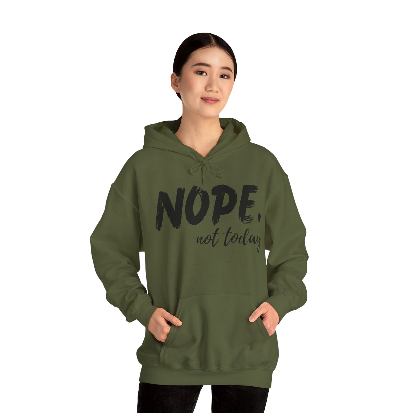 Nope. Not Today - Unisex Heavy Blend™ Hooded Sweatshirt
