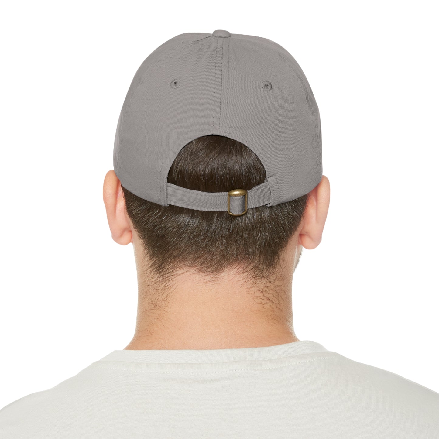 Nope. Not Today - Dad Hat with Leather Patch (Rectangle)