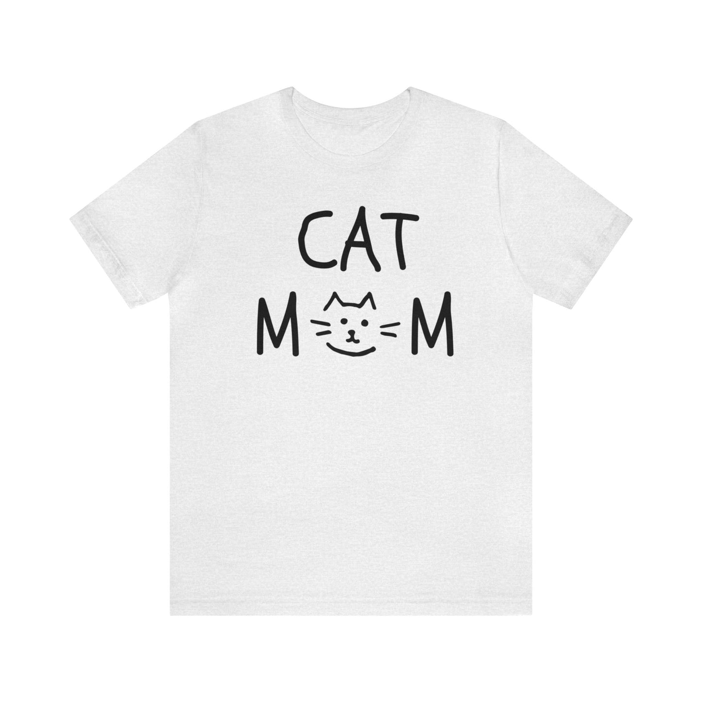 Cat Mom - Black Unisex Jersey Short Sleeve Tee
