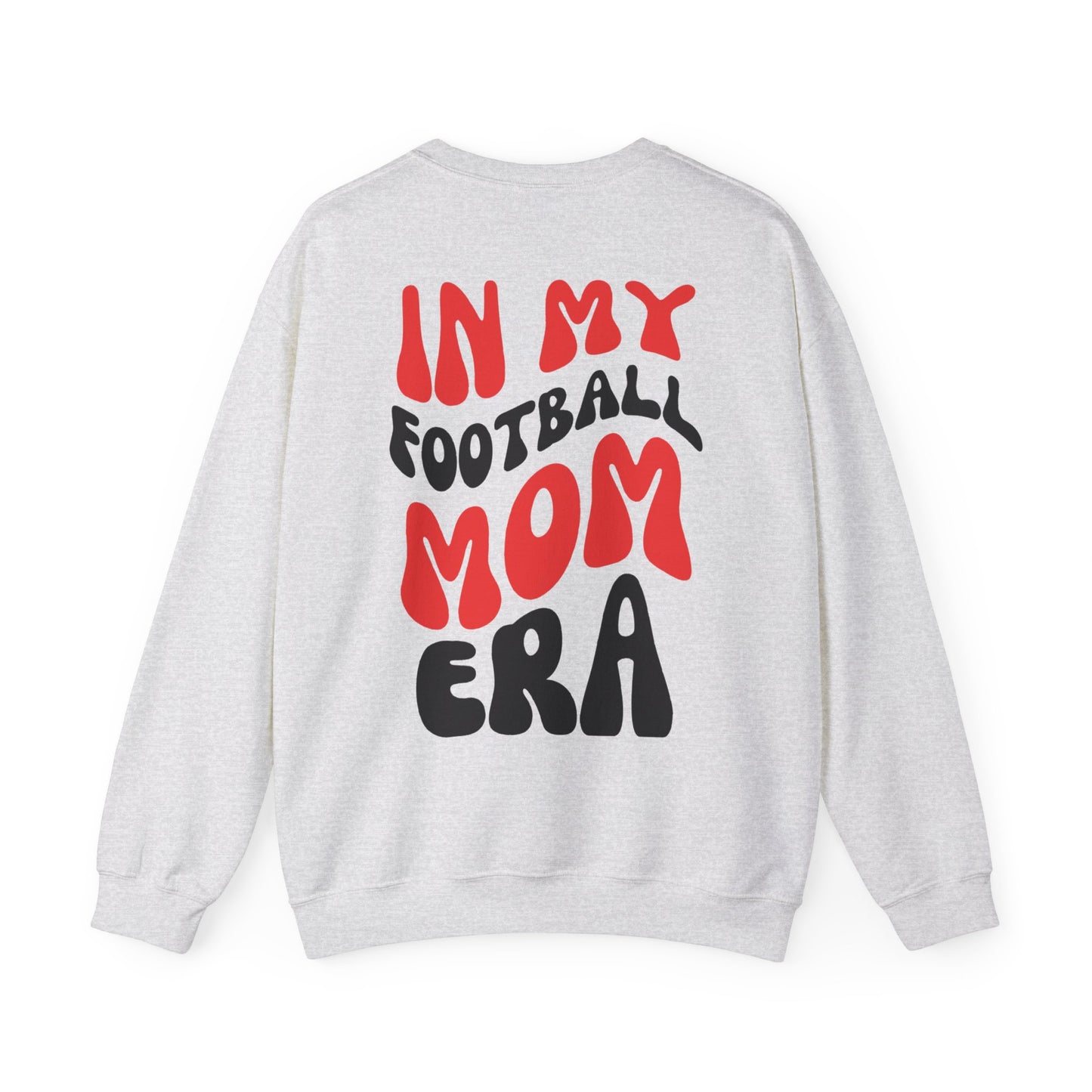 In My Football Mom ERA - Black/Red - Unisex Heavy Blend™ Crewneck Sweatshirt