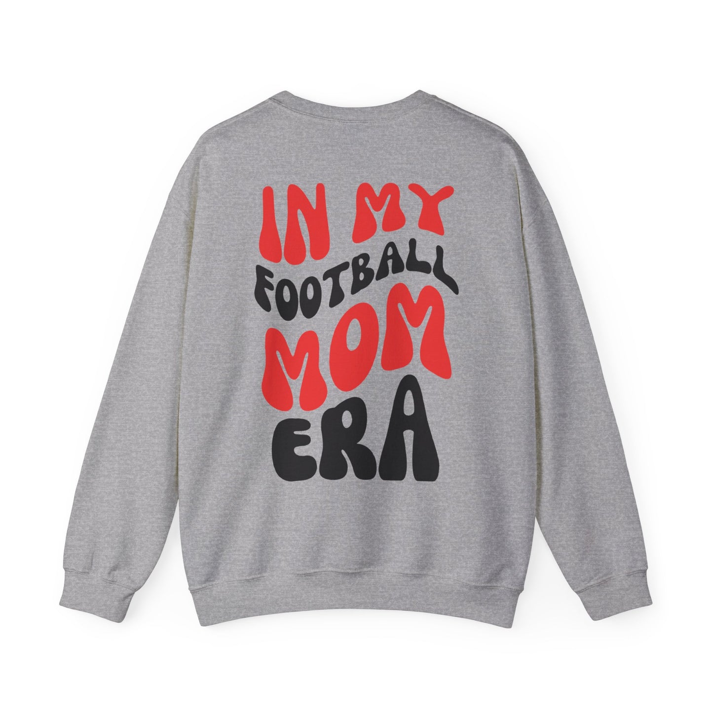 In My Football Mom ERA - Black/Red - Unisex Heavy Blend™ Crewneck Sweatshirt