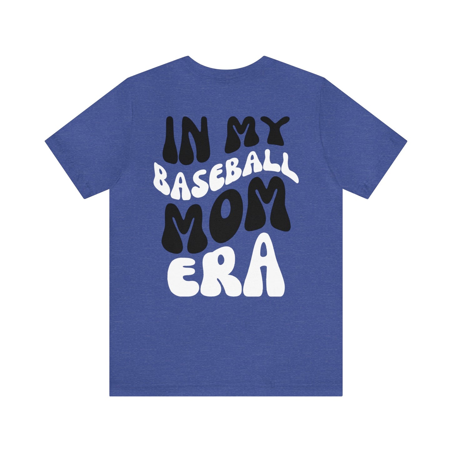 In My Baseball Mom ERA -  Black/White - Unisex Jersey Short Sleeve Tee